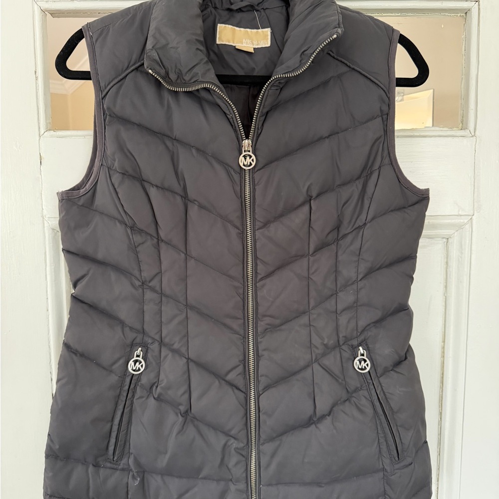Michael Kors Charcoal Women's Quilted Vest